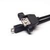 20 peças OTG Micro USB 180 graus macho para USB A fêmea reta
