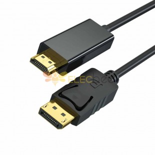Plug-and-Play Dual-Mode Computer Monitor TV Audio Video Connection DP to 4K HD HDMI Converter Cable