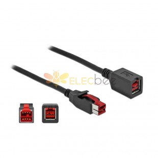 Câble d'extension USB 24 V mâle à femelle pour câble système IBM Epson POS 2 m