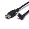 Angolo retto Mini USB Extension Cable 1M al tipo di un cavo di carica maschile