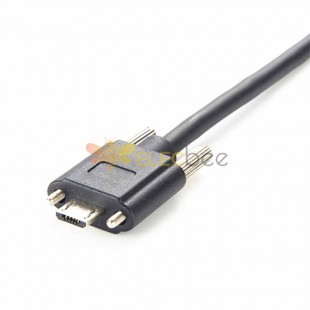 Screw lock USB 2.0 cable Micro USB male