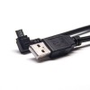 Short Right Angle Micro USB Cabo 1M para USB Um Cabo Masculino OTG
