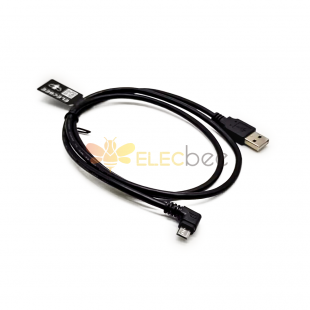 Breve angolo retto Micro USB Cavo da 1M a USB Un cavo maschio OTG