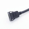 Montagem em painel de encaixe fêmea para cabo HDMI 2.0 macho com cabo de extensão Ethernet 30 cm