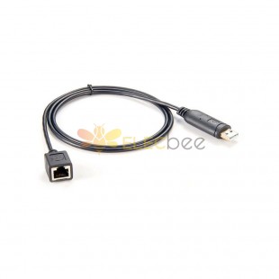 Güneş Enerjisi Depolama USB 2.0 - RJ45 Dişi Soket Monitör Kablosu 1M
