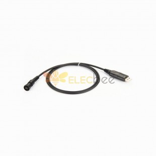 Straight Type Male USB To Waterproof 7Pin Female Straight Round Connector With Ftdi Cable 1M