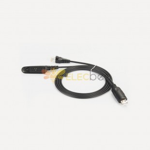 直式USB公头 转 RJ45和Ptx67 连接器 RS232串口线 一米