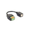 Terminal Block Cable USB 2.0 Type B Terminal   Straight to Type B ,Straight Female