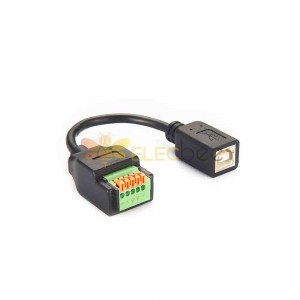 接線端子電纜 USB 2.0 B 型 端子 直式 Type B 直式 母頭