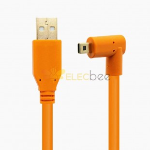 Bağlı Çekim Kablosu USB'den Mini 8 Pin Erkek 5M'ye