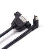 Type A USB 2.0 Cable Female Straight to Mini USB Down Angle Male