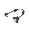 USB b母头带耳朵可固定对B型公头下弯头OTG连接线