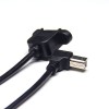 نوع B USB كابل الزاوية اليمني ذكر إلى انثي مع برغي ثقب وتغ كابل