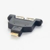 E型转双 USB 3.0 A 母头面板安装分离器适配器