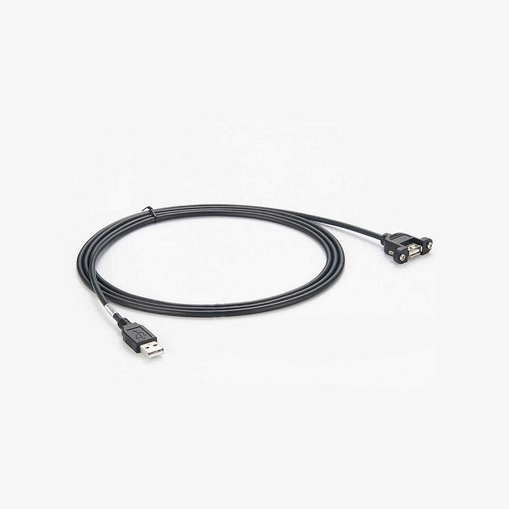 USB 2.0 Panel Mount Type A Male to Type A Female Extension Cable 1 Meter