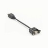 USB 2.0 لوحة جبل USB من النوع A أنثى إلى أنثى محول تمديد كابل مقولب 30 سم