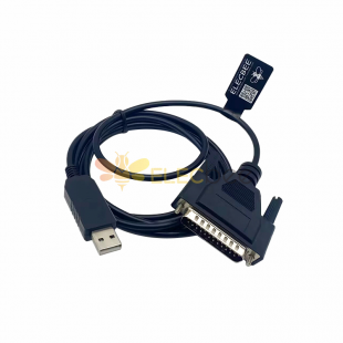 USB 2.0 To DB25 Parallel Printer Cable 1M