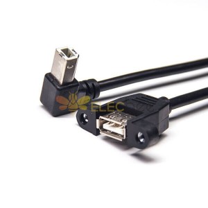 USB 2.0 Tipo B cabo masculino para digitar um conector feminino OTG cabo