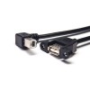 USB 2.0 Tipo B cabo masculino para digitar um conector feminino OTG cabo