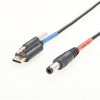 USB 3.1 Type C to DC 5.5/2.5mm Panel Mount Cable Screw Locking Power Cable 20cm