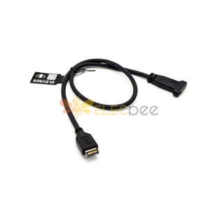 USB 3.1 Type E Male to USB 3.1 Type C Front Panel PCI Motherboard Extension Cable 30CM