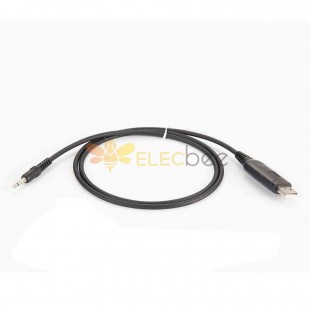 Adaptador de cable de programación, conector de audio USB A macho a macho de 2,5 mm, conectividad de audio y datos, 1 metro