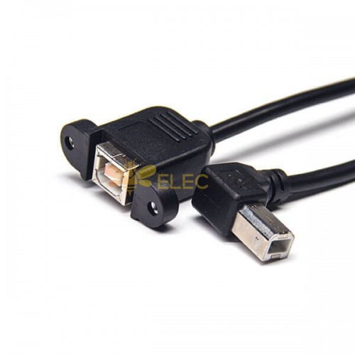 USB Female Panel to Type B OTG Cable
