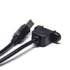 Cable USB B a B de 180 grados macho a hembra OTG Cable
