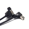 USB B a USB Um conector de furo com fio feminino para cabo OTG