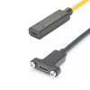 USB C 활성 연장 케이블 패널 마운트 Type-C 암 - Type-C 암 1M