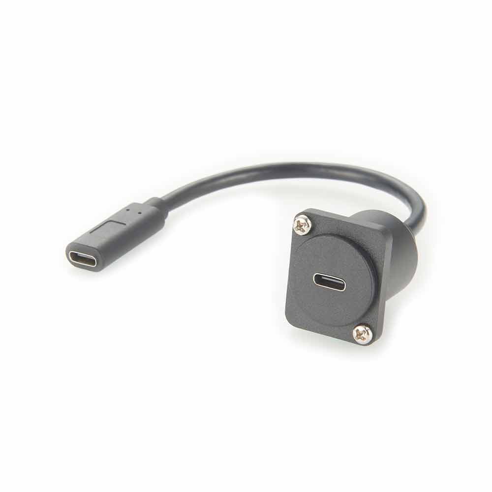 USB C D-Type Adapter Standard D-type Mounting