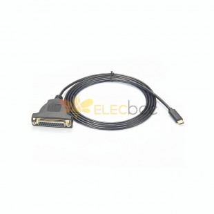 USB-C - DB25 パラレル アダプター ケーブル 1M
