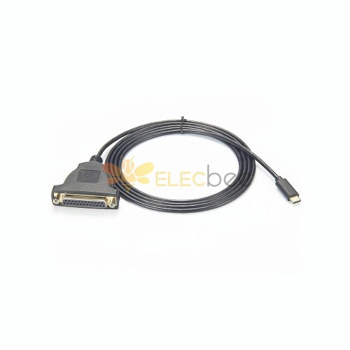 USB-C-auf-DB25-Parallel-Adapterkabel, 1 m