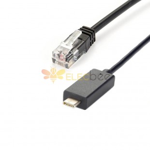 USB C к серийному кабелю преобразователя RJ12 RS232 для считывателя карт Pos