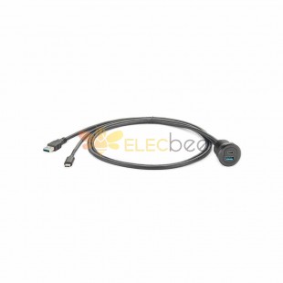 USB-C USB3.0 Удлинительный кабель для скрытого монтажа — Кабели для круглой панели