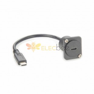 USB-C XLR面板D型安裝轉接器