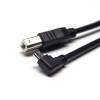 USB Кабель Micro USB для USB B Левый угол к прямой двойной мужской подключаемые