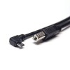 USB Cable Micro USB to USB B Left Angle to Straight Double Male Plugs