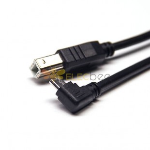 20pcs Cabo USB Micro USB para USB B Ângulo Esquerdo para Plugues Macho Duplos Retos