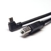 20pcs USB Cable Micro USB to USB B Left Angle to Straight Double Male Plugs