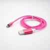 USB Charger In Cable Rose Red Straight Male To Magnetic Head