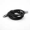 USB Charging Cable Apple Black Weave Line Male Type-C To IPhone Plug