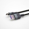 USB Charging Cable Apple Black Weave Line Male Type-C To IPhone Plug