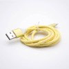 USB-кабель для зарядки Iphone мужской прямой USB к желтой линии Weave штепсельной вилки IPhone