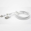 USB Charging Cable White USB To Micro USB/Type C Dual-purpose Charging Cable
