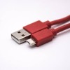 Adaptateur de câble d\'extension USB droit USB 2.0 mâle vers micro USB mâle câble rouge