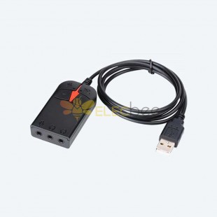 Conversor de áudio de placa de som externa USB