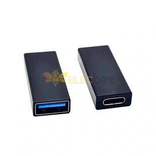 Reforço de sinal USB em linha USB A 3.0 fêmea para USB-C fêmea