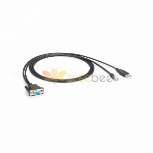 USB Male DB9 Female RS232 To RJ12 6P6C Serial Cable