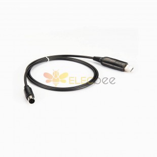 USB Male Straight Type To Mini Din 6Pin Male Straight Type Connector With Cable RS232 1M